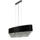 Candelabre, Lustre - Lustra eleganta cu abajur din catifea si cristale Glamour 8Lt