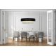 Candelabre, Lustre - Lustra eleganta cu abajur din catifea si cristale Glamour 8Lt