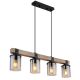 Pendule, Lustre suspendate - Lustra 4L design industrial Lila negru, maro