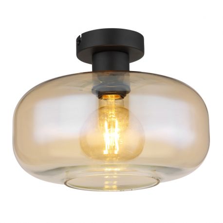 Plafoniere - Plafoniera design modern Giuseppe negru, chihlimbar