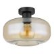 Plafoniere - Plafoniera design modern Giuseppe negru, chihlimbar