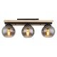 Pendule, Lustre suspendate - Plafoniera 3L design industrial CONNI negru, natur