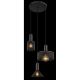 Pendule, Lustre suspendate - Lustra 3L design industrial JEDD negru