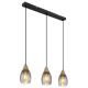 Pendule, Lustre suspendate - Lustra suspendata design modern REID negru, fumuriu
