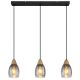 Pendule, Lustre suspendate - Lustra suspendata design modern REID negru, fumuriu