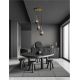 Pendule, Lustre suspendate - Lustra cu 3 Pendule design modern LATO auriu, fumuriu