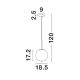 Pendule, Lustre suspendate - Pendul design modern LATO auriu, opal