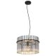 Pendule, Lustre suspendate - Pendul design modern GORLEY negru, fumuriu 40cm