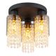 Plafoniere - Plafoniera 3L design modern Backey negru, fumuriu