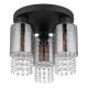 Plafoniere - Plafoniera 3L design modern Backey negru, fumuriu