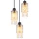 Pendule, Lustre suspendate - Lustra 3L design modern Backey negru, fumuriu