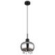 Pendule, Lustre suspendate - Pendul design modern Corry negru, fumuriu 21cm