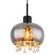 Pendule, Lustre suspendate - Pendul design modern Corry negru, fumuriu 21cm