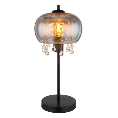 Veioze - Veioza, lampa de masa design modern Corry negru, fumuriu
