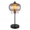 Veioza, lampa de masa design modern Corry negru, fumuriu