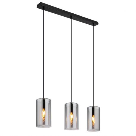 Pendule, Lustre suspendate - Lustra suspendata design modern Olly negru, fumuriu