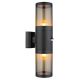 Aplice - Aplica pentru exterior cu senzor de miscare design modern Xeloo negru, fumuriu