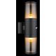 Aplice - Aplica pentru exterior cu senzor de miscare design modern Xeloo negru, fumuriu