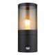 Aplice - Aplica pentru exterior cu senzor de miscare design modern Xeloo negru, fumuriu