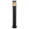 Stalp mediu pentru exterior cu senzor de miscare design modern Xeloo negru, fumuriu