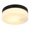 Plafoniera pentru exterior design modern Vranos negru, opal