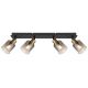 Plafoniere - Plafoniera 4L design modern Hollsy negru, auriu