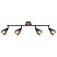 Plafoniere - Plafoniera 4L design modern Mubby negru, maro