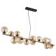 Pendule, Lustre suspendate - Lustra suspendata 13L design modern Riha negru, alama