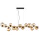 Pendule, Lustre suspendate - Lustra suspendata 13L design modern Riha negru, alama