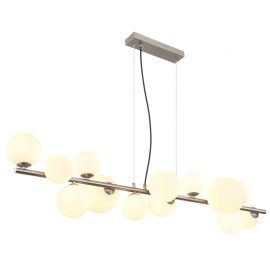 Pendule, Lustre suspendate - Lustra suspendata 13L design modern Riha nichel