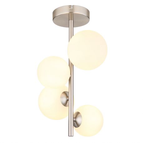 Plafoniere - Plafoniera 4L design modern Riha nichel