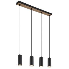 Pendule, Lustre suspendate - Lustra 4L design industrial Robby negru, maro