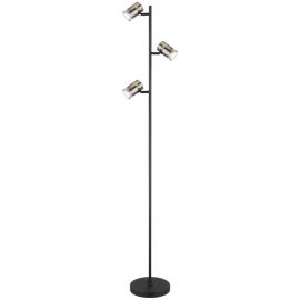 Plafoniere - Lampadar, lampa de podea design industrial Trabby negru