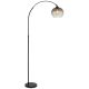 Lampadare - Lampadar, lampa de podea design modern Newcastle negru, fumuriu