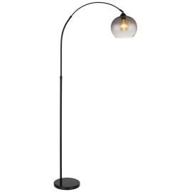 Lampadare - Lampadar, lampa de podea design modern Newcastle negru, fumuriu