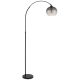 Lampadare - Lampadar, lampa de podea design modern Newcastle negru, fumuriu