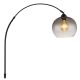 Lampadare - Lampadar, lampa de podea design modern Newcastle negru, fumuriu