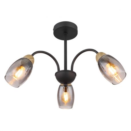 Plafoniere - Plafoniera 3L design modern Gerly negru