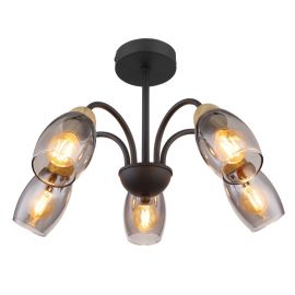 Plafoniere - Plafoniera 5L design modern Gerly negru