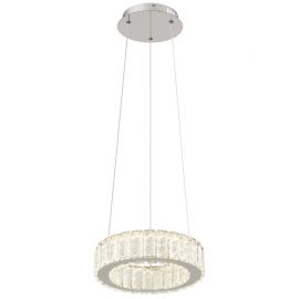 Candelabre, Lustre - Lustra LED cu telecomanda design modern Mucky crom