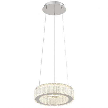 Candelabre, Lustre - Lustra LED cu telecomanda design modern Mucky crom