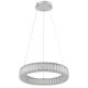 Candelabre, Lustre - Lustra LED cu telecomanda design modern Mucky crom 50cm