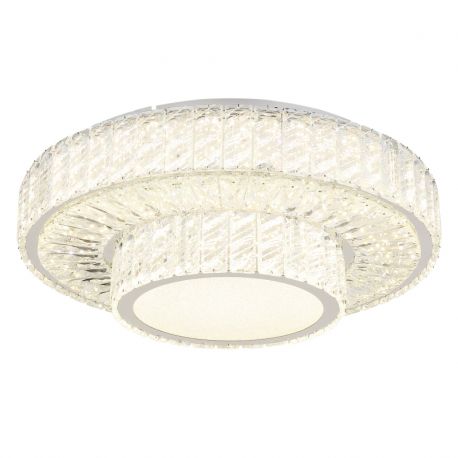 Plafoniere - Plafoniera LED cu telecomanda design modern Mucky crom 50cm