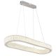 Pendule, Lustre suspendate - Lustra suspendata cu telecomanda design modern Mucky crom 50cm