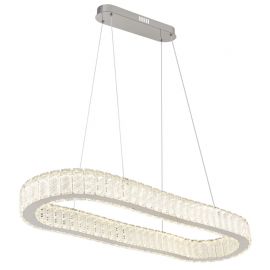 Pendule, Lustre suspendate - Lustra suspendata cu telecomanda design modern Mucky crom 50cm