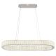 Pendule, Lustre suspendate - Lustra suspendata cu telecomanda design modern Mucky crom 50cm