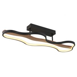 Plafoniere - Plafoniera design industrial Bezzy negru, maro