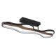 Plafoniere - Plafoniera design industrial Bezzy negru, maro