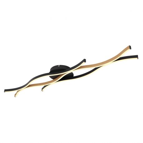 Plafoniere - Plafoniera LED design modern Geronimo negru, maro