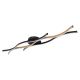 Plafoniere - Plafoniera LED design modern Geronimo negru, maro
